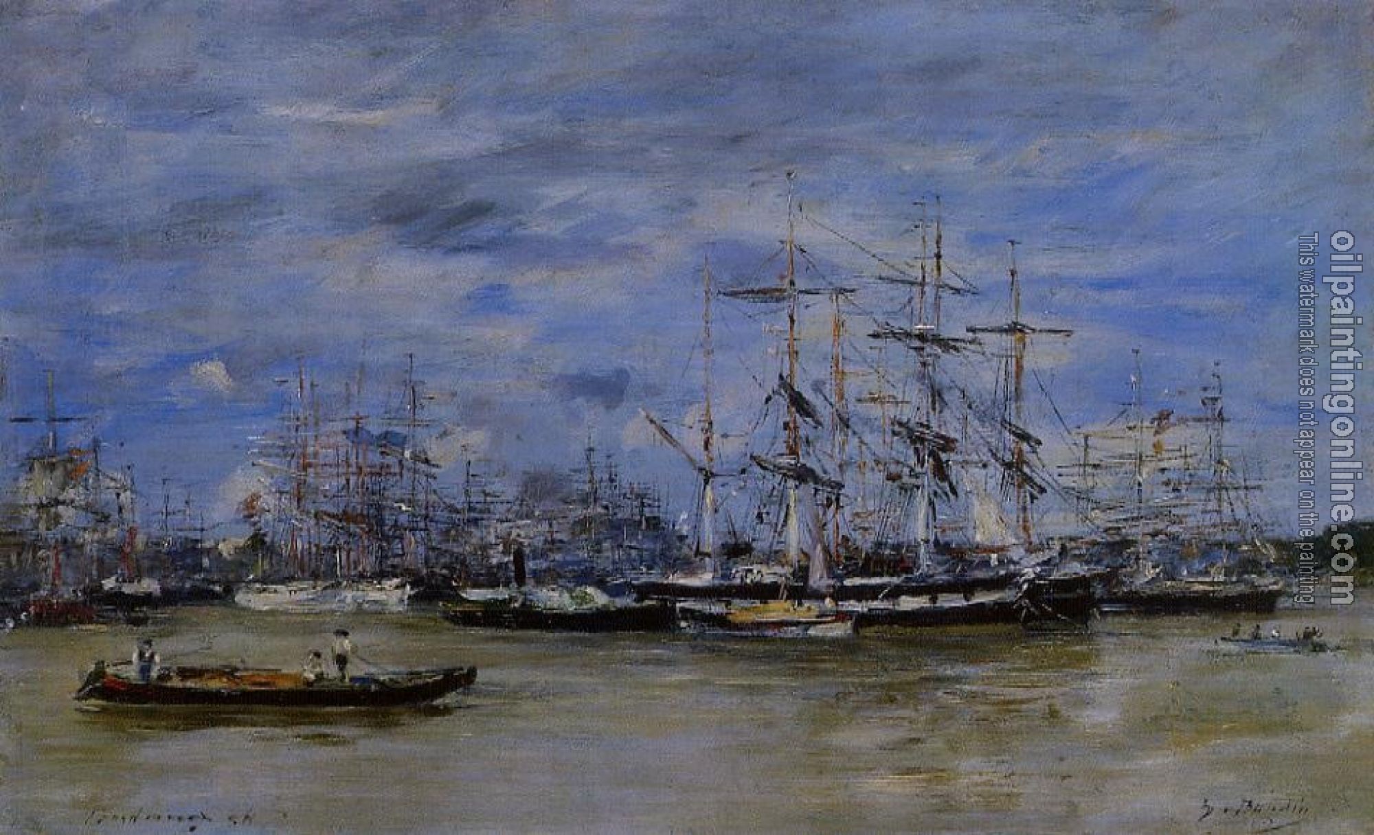 Boudin, Eugene - Bordeaux, the Port